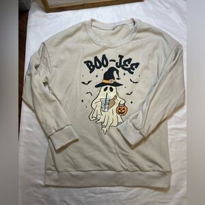 Unbranded size medium off white Boo-Jee Halloween sweatshirt